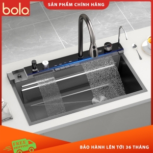 AQCR-101 Chậu Rửa Bát 1 Ngăn Cao Cấp  Kiểu Piano Hiển Thị Nhiệt Độ