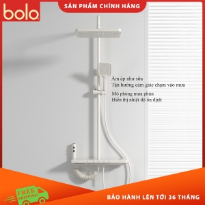 BLST-207 Sen tắm 3in1 thân tròn có đèn led bằng đồng cao cấp mới nhất 2025