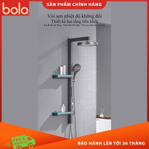 BLST-104 Sen tắm thác nước mưa bay  cao cấp lõi đồng nguyên khối có kệ để đồ