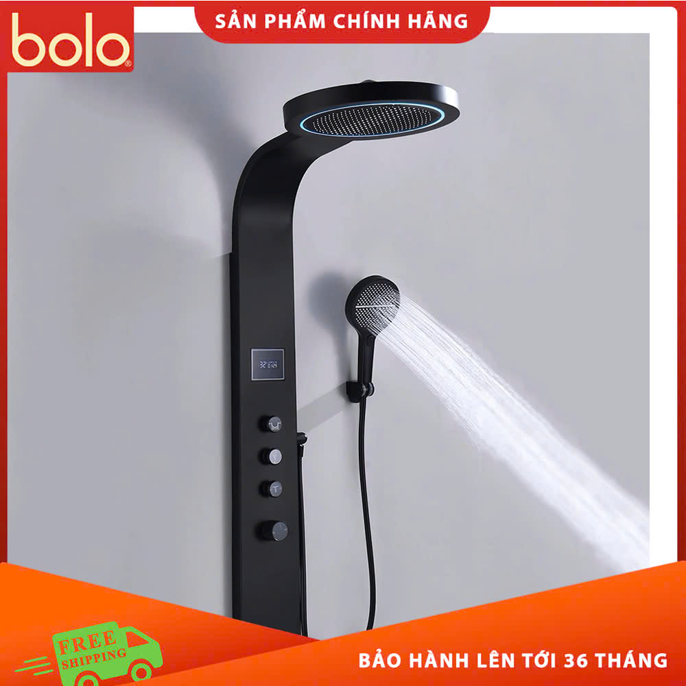 BLST-114 Bộ sen cây hiển thị nhiệt độ kèm đèn LED cảm biến, Lõi đồng cao cấp
